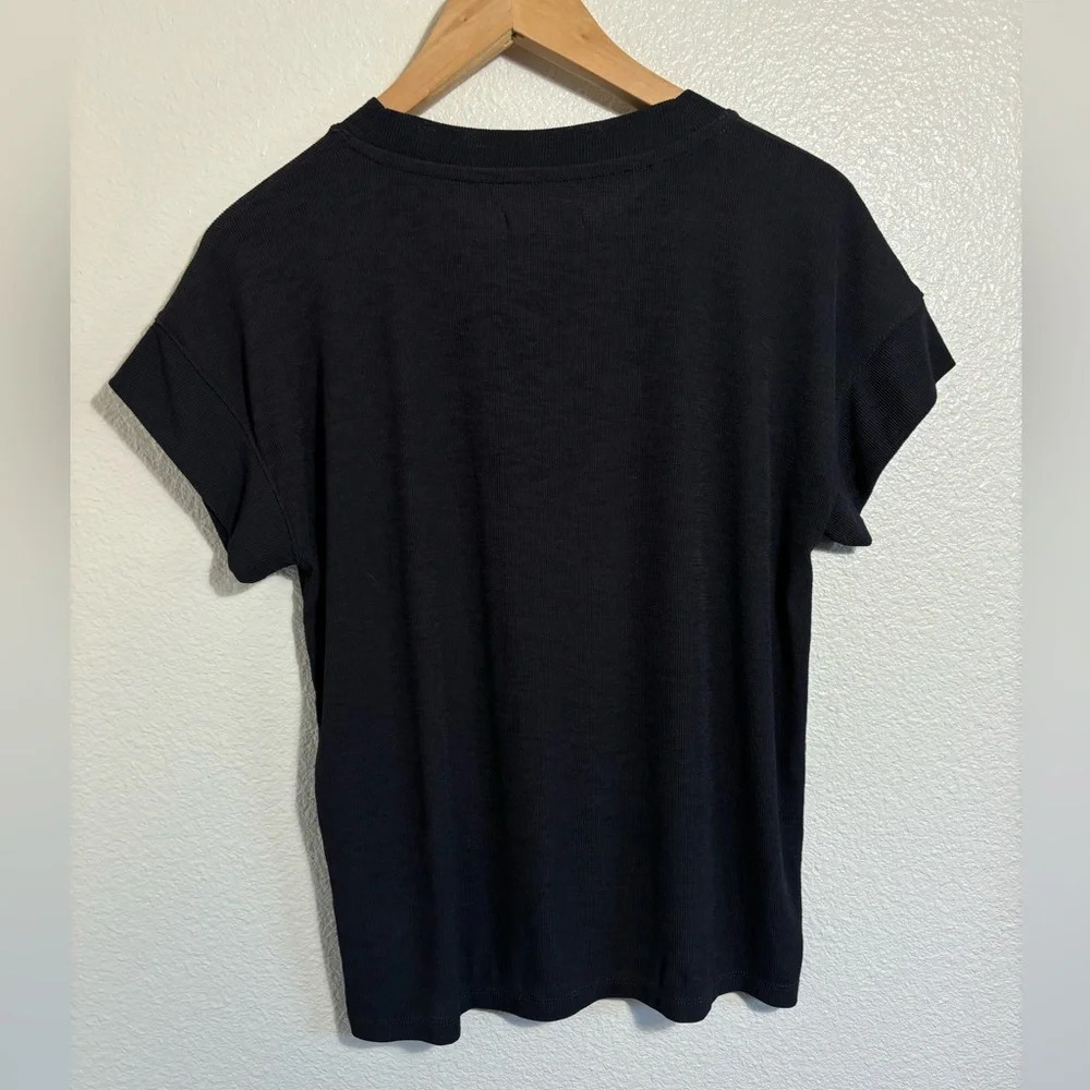 Madewell Charcoal Super Stretchy Relaxed Fit Shirt Size Small | pocket | casual - Picture 5 of 5